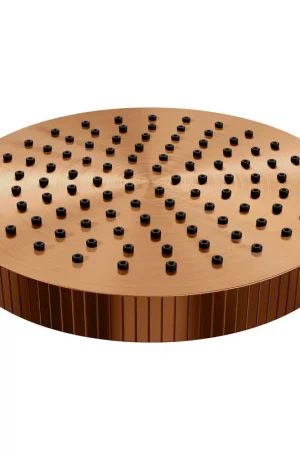 Achat Immédiat BRAUER Stripe Pomme de douche pluie - 25cm - cuivre brossé PVD