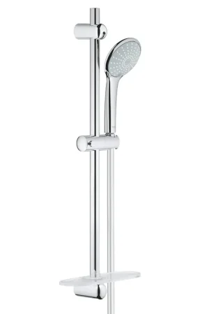 Achat Immédiat GROHE Euphoria 110 Duo Glijstangset - 60cm - ronde handdouche - 2 straalsoorten - gladde doucheslang - met zeepschaal - chroom