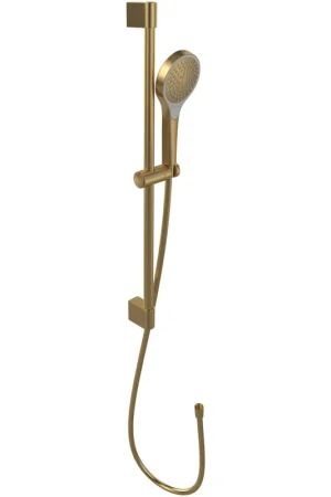 Villeroy & Boch Verve Showers Ensemble barre de douche avec trois fonctions pour montage mural - Brushed Gold (or) Haute Qualité