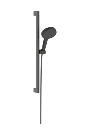 Vente Flash Hansgrohe Raindance alive 125 3 jets EcoSmart ensemble de douche 65cm - Chrome noir brossé (anthracite)