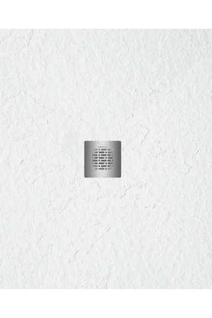 ZEZA Grade receveur de douche - 80x80cm - antidérapant - antibactérien - marbre minéral - carré - blanc mat Réduction