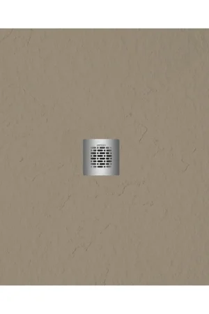 ZEZA Grade receveur de douche - 90x90cm - antidérapant - antibactérien - marbre minéral - carré - mat crème (taupe) Promotion