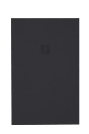 ZEZA Grade receveur de douche - 80x90cm - antidérapant - antibactérien - marbre minéral - rectangulaire - noir mat Prix Choc