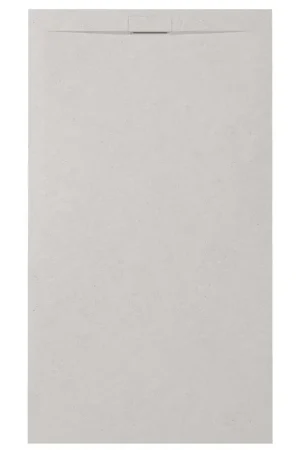Zenon Essenza Minimal receveur de douche - 140x80cm - antidérapant - antibactérien - marbre minéral - rectangulaire - Vertigo light (gris) Remise