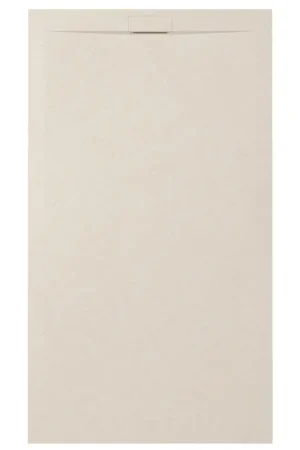 Zenon Essenza Minimal receveur de douche - 120x80cm - antidérapant - antibactérien - marbre minéral - rectangulaire - Vertigo cream (beige) Top Vente