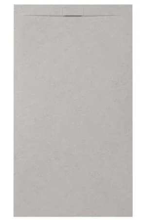Zenon Essenza Minimal receveur de douche - 100x90cm - antidérapant - antibactérien - marbre minéral - rectangulaire - Vertigo pearl (gris) Meilleure Vente