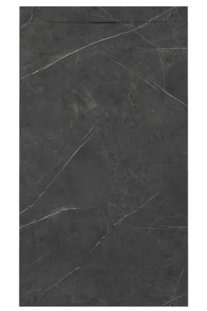 Zenon Essenza Minimal receveur de douche - 100x80cm - antidérapant - antibactérien - marbre minéral - rectangulaire - Marbre foncé (noir) Marque