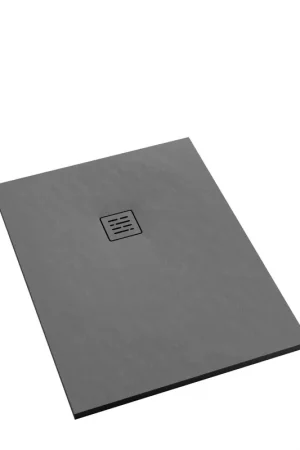 Achat Immédiat Aco Showerdrain receveur de douche - 100x100x3.5cm - composite léger - antidérapant - anthracite