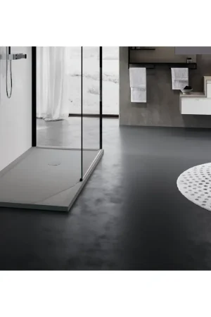 Vente Directe Novellini Olympic Plus receveur de douche acrylique rectangulaire 120x90x12.5cm incl. pieds et siphon gris