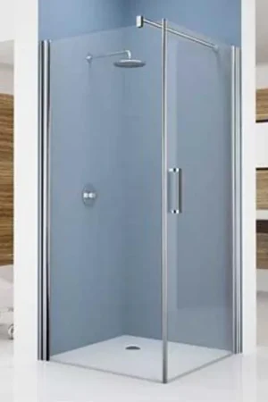 Acheter Direct Novellini Giada paroi fixe F 93/96x195cm pour porte battante G profil chrome mat et verre transparent