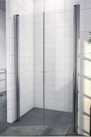 Wiesbaden Lagos porte battante dans niche 900 x 2000 x 6 mm verre clair nano/chrome Commander Maintenant