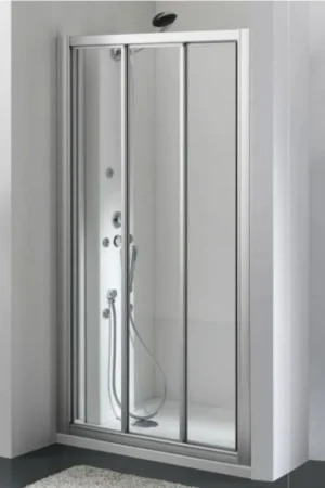 Achetez Aujourd'hui Plieger Economy porte coulissante 90x185cm (ajustable de 88 à 94cm) profilé en aluminium et verre acrylique gouttelette
