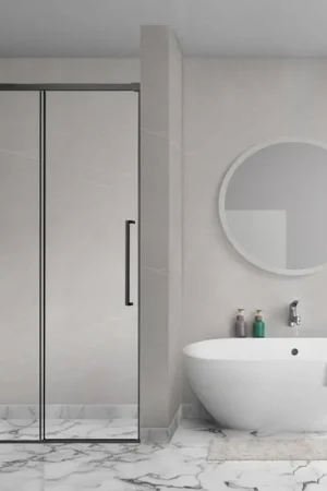Aqua Vista Lokla Porte de niche - 160x200cm - incl. kit de montage - noir mat Super Prix
