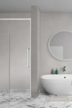 Aqua Vista Lokla Porte de niche - 110x200cm - incl. kit de montage - chrome Meilleur Prix