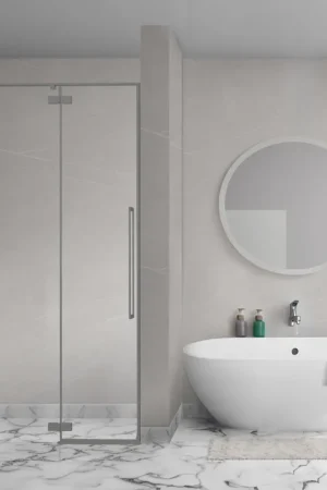 Aqua Vista Oria Linea porte de niche - 140x200cm - incl. kit de montage - Gunmetal Expédition Rapide