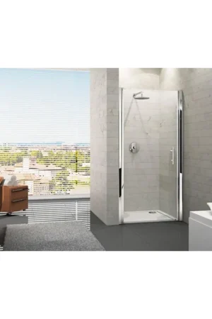 Vente Directe Novellini Young 2.0 1B porte pivotante pour niche 87/91x200cm chrome/transparent