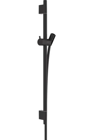 Vente Flash Hansgrohe Unica UnicaS Puro barre de coulissement 65cm avec flexible de douche Isiflex`B 160cm noir mat