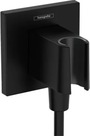 Achat Immédiat Hansgrohe Fixfit support de douchette incl. coude mural noir mat