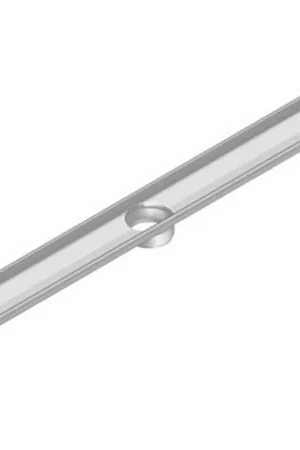Aco FlexDrain E ShowerDrain Caniveau de douche en acier inoxydable rehausse sans bride 1187 mm (sans grille/corps de siphon/piège à odeurs) avec sortie verticale Prix Promo