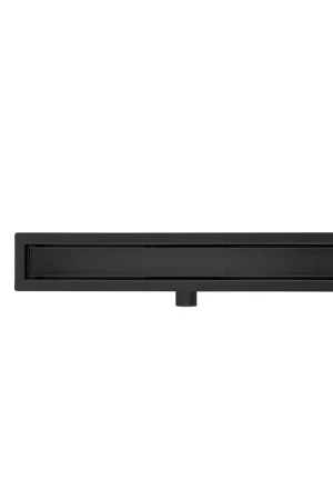Adema Ralo caniveau de douche - 90cm - avec grille - avec rebord de scellement - noir mat Vente Flash