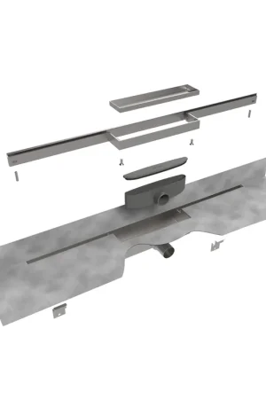 Affaire À Saisir Easy drain M-line caniveau de douche 100 cm ensemble complet siphon 30 mm inox