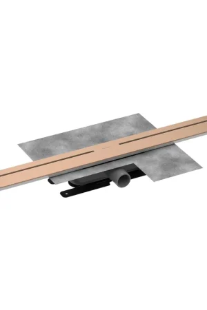Vente Flash Easy Drain Pureflow Caniveau de douche - 80cm - dryphon - cuivre brossé
