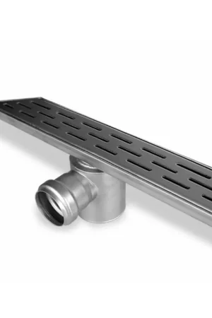 Aco Showerdrain d slot caniveau de douche 30x7cm h 11 5 ss sortie latérale 50mm inox Prix Promo