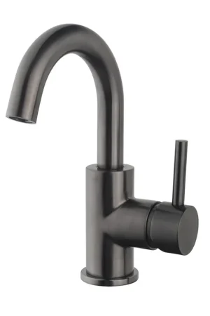 Wiesbaden Caral Mitigeur lavabo avec bec pivotant gunmetal PVD Meilleur Choix