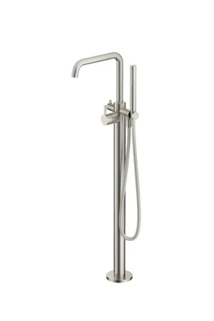 Achat Immédiat Hotbath Ace Pièce de finition - robinet de bain mitigeur - sur pied - flexible de douche - douchette - Nickel brossé