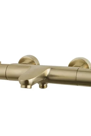 Wiesbaden Caral Mitigeur thermostatique bain - laiton brossé PVD Haute Qualité