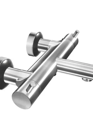 Xenz Duero Robinet de baignoire 27.1cm thermostatique avec inverseur chrome Brillant Nouvelle Collection