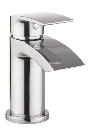 Crosswater Flow robinet de lavabo cascade avec bonde clic-clac chrome Usine Directe