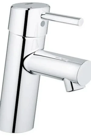 Acheter Direct GROHE Concetto mitigeur de lavabo monocommande, avec disques céramiques, flexibles de raccordement et limiteur de température chrome