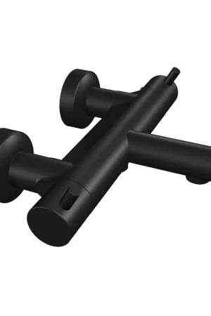 Xenz Duero Robinet de baignoire 27.1cm thermostatique avec inverseur noir mat Prix Promo