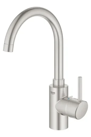 Acheter En Ligne GROHE Concetto Mitigeur de cuisine - haut - bec orientable - Supersteel brossé