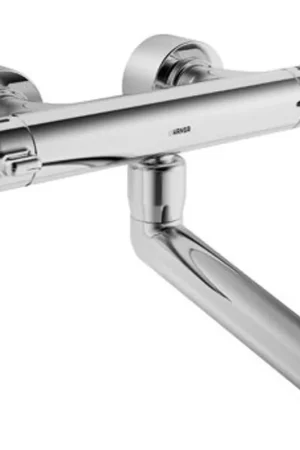Achat Immédiat Hansa Hansacare robinet mural thermostatique avec bec pivotant 25,9 cm avec raccords encastrés obturables chrome