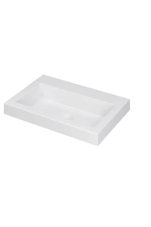 Acheter Direct Ink dock lavabo 60x6x40cm 0 trous de robinet 1 évier polystone blanc mat