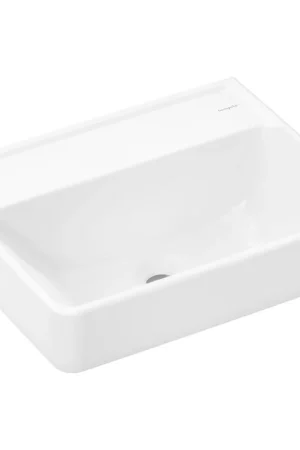 Acheter En Ligne Hansgrohe Xanuia Q Lavabo/fontaine - 50x39cm - sans trous de robinet - sans trop-plein - blanc brillant