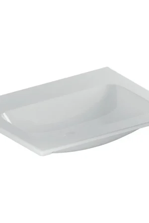 Achat Immédiat Geberit Icon lavabo-meuble 60x48x13cm 1 cuve 0 trou de robinet sans trop-plein Céramique Blanc brillant