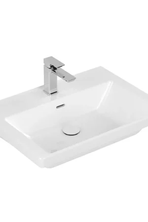 Villeroy & Boch Subway 3.0 Lavabo - 650 x 470 x 165 mm - Blanc Alpin CeramicPlus - avec trop-plein Affaire À Saisir