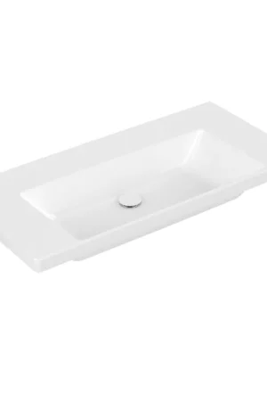 Villeroy & Boch Subway 3.0 Lavabo-plan de toilette - 1000 x 470 x 165 mm - Blanc Alpin CeramicPlus - sans trop-plein Super Prix