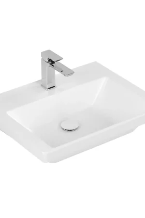 Villeroy & Boch Subway 3.0 Lavabo - 600 x 470 x 165 stone white mat (blanc) CeramicPlus - sans trop-plein Offre Limitée