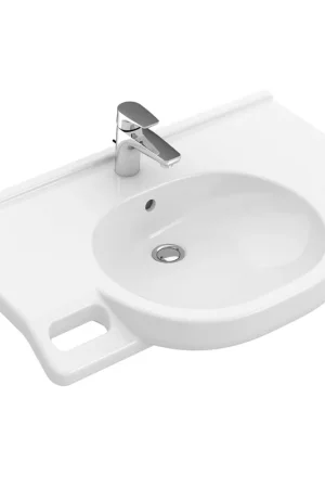 Villeroy & Boch ViCare Lavabo ViCare - 810 x 560 x 185 mm - Blanc Alpin AntiBac CeramicPlus - sans trop-plein Dernier Modèle