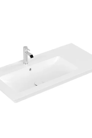 Villeroy & Boch Venticello Meuble-vasque - 1000 x 500 x 170 stone white mat (blanc) CeramicPlus - avec trop-plein Produit De Marque