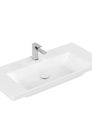 Villeroy & Boch Subway 3.0 Lavabo-plan pour meuble - 1000 x 470 x 165 stone white mat (blanc) CeramicPlus - sans trop-plein Authentique