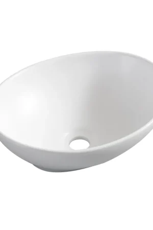 Wiesbaden Barco Vasque à poser ovale 40 x 33 x 14,5 cm céramique mat blanc Prix Promo