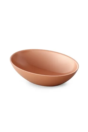 Zeza Element Vasque - 51x35.5x14.2 - solid surface - peach brillant (orange/rose) Quantité Limitée
