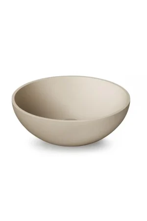 Zeza Element Vasque à poser - 41x41x14cm - solid surface - beige mat Promotion