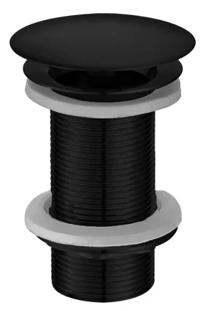 Wiesbaden UniMatch bouchon de vidange ouverte prolongée 5/4" mat noir Populaire