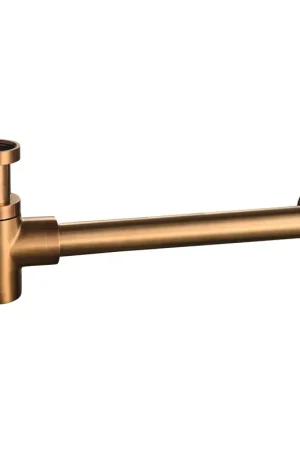 Wiesbaden UniMatch siphon de lavabo bas modèle 5/4" x 32 mm cuivre PVD bronze brossé Commander Vite
